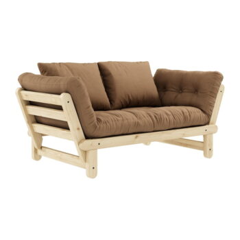 Rozkladacia pohovka s hnedým poťahom Karup Design Beat Natural/Mocca - Image 3