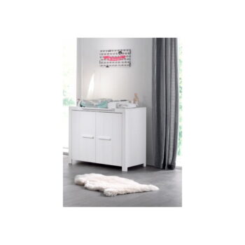 Biela detská skrinka z borovicového dreva 100x87 cm ERIK – Vipack - Image 2