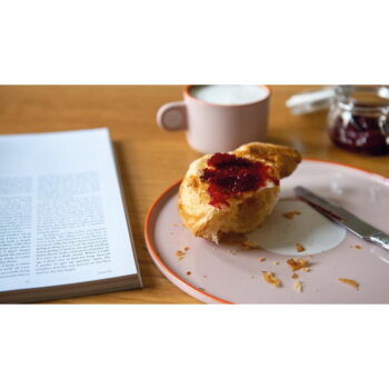 Súprava ružovej kameninovej šálky a taniera Remember Greta, 250 ml – Obrázok 3