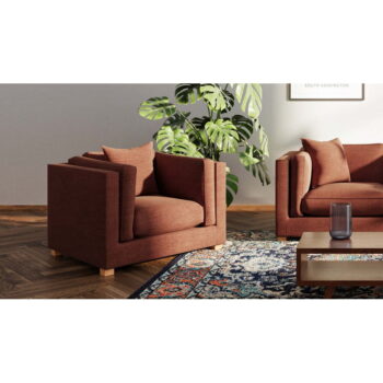 Relaxačné kreslo v tehlovej farbe Pomo – Ame Yens - Image 4
