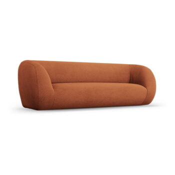 Oranžová pohovka z textílie buklé 230 cm Essen – Cosmopolitan Design - Image 2