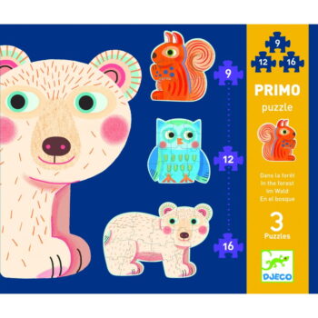Sada 3 detských puzzle Djeco Forest – Obrázok 3