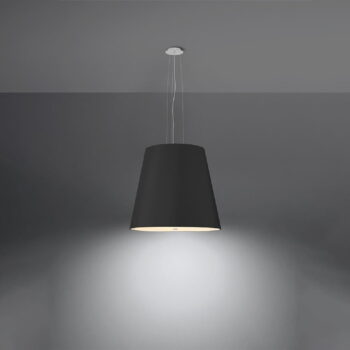 Čierne závesné svietidlo so skleneným tienidlom ø 50 cm Tresco - Nice Lamps - Image 3