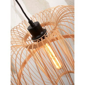 Stojacia lampa s bambusovým tienidlom v prírodnej farbe (výška 150 cm) Hokkaido – Good&Mojo - Image 4