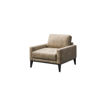 Béžové kreslo z imitácie kože MESONICA Musso Tufted – Obrázok 2