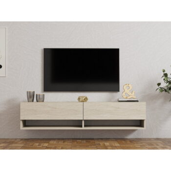 Béžový TV stolík 141x31x30 cm Arges – Kalune Design – Obrázok 4