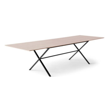 Rozkladací jedálenský stôl s doskou v dubovom dekore v prírodnej farbe 100x210 cm Meza – Hammel Furniture - Image 2