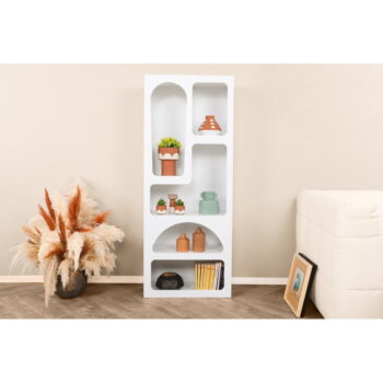 Biela knižnica 60x150 cm Lorin – Kalune Design – Obrázok 10