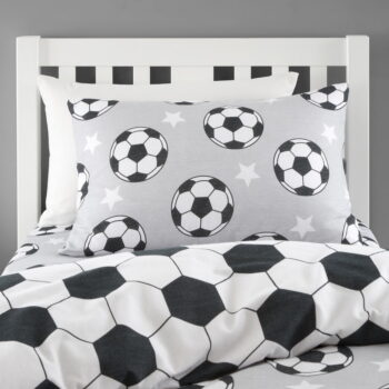 Flanelové detské obliečky do postieľky 120x150 cm Football Stars – Catherine Lansfield – Obrázok 4