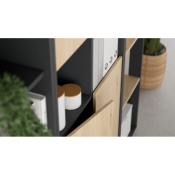 Knižnica v dekore duba v prírodnej farbe 80x205 cm Sign – Tvilum – Obrázok 5