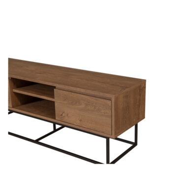 TV stolík v dekore orecha v prírodnej farbe 140x50 cm Rodez – Kalune Design - Image 5