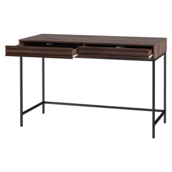 Pracovný stôl s doskou v dekore orechového dreva 50x120 cm Celine – Støraa – Obrázok 4