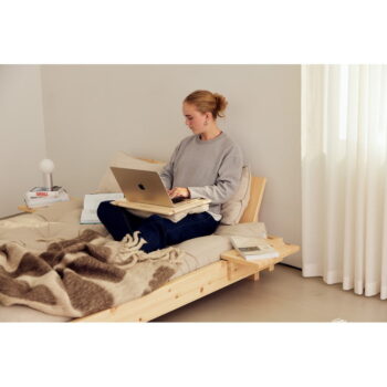 Dvojlôžková posteľ z borovicového dreva s roštom v prírodnej farbe 160x200 cm Social Bed – Karup Design - Image 11