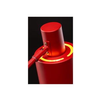 Červená stolová lampa s kovovým tienidlom (výška 35 cm) Selvia II – GTV - Image 5