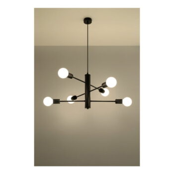 Čierne stropné svetlo Nice Lamps Donato 6 - Image 3