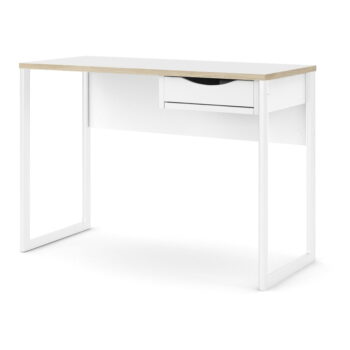 Biely pracovný stôl Tvilum Function Plus, 110 x 48 cm - Image 2