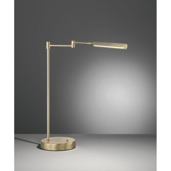 LED stolová lampa v zlatej farbe s kovovým tienidlom (výška  49 cm) Nami – Fischer & Honsel - Image 5