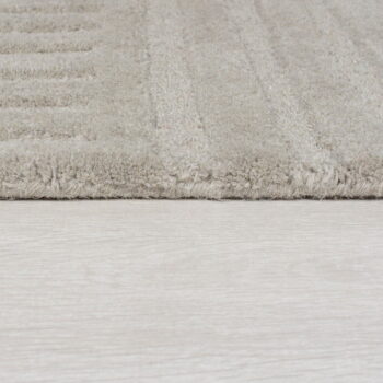 Sivý vlnený koberec Flair Rugs Zen Garden, 160 x 230 cm – Obrázok 4