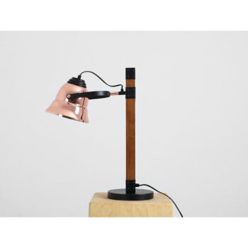 Stolová lampa v medenej a prírodnej farbe s kovovým tienidlom (výška 60 cm) Sherlock – CustomForm - Image 7