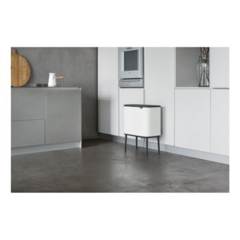 Biely dotykový oceľový odpadkový kôš na triedený odpad 33 l Bo Touch Bin – Brabantia - Image 3