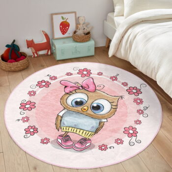 Ružový detský koberec ø 120 cm Comfort – Mila Home – Obrázok 4
