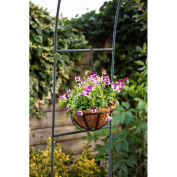 Závesný kovový kôš Esschert Design Flower, ⌀ 25,2 cm - Image 4