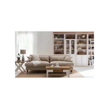 Biela knižnica z borovicového dreva 370x223 cm Anita – Støraa - Image 3