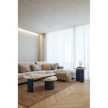 Čierny konferenčný stolík v dekore jaseňa 120x50 cm Nori - Teulat – Obrázok 6