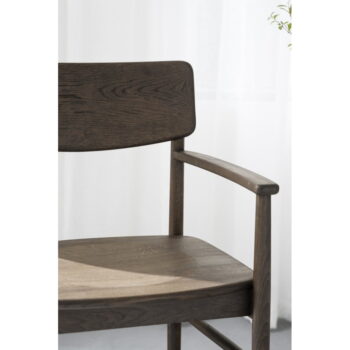 Tmavohnedá jedálenská stolička z dubového dreva Maidstone – Rowico – Obrázok 9