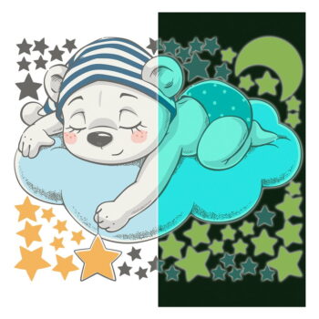 Detská samolepka na stenu 35x30 cm Dreamy Bear - Ambiance - Image 9