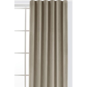 Béžový zamatový dimout záves 140x250 cm Velto – Filumi – Obrázok 4