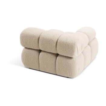 Béžový modul pohovky z textílie bouclé (ľavý roh) Bellis – Micadoni Home – Obrázok 5
