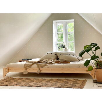 Dvojlôžková posteľ z borovicového dreva s roštom 180x200 cm Elan – Karup Design - Image 4