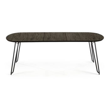 Rozkladací jedálenský stôl s doskou v dekore jaseňového dreva 90x140 cm Norfort – Kave Home - Image 7