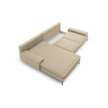 Béžová rozkladacia rohová pohovka Windsor & Co Sofas Planet, ľavý roh – Obrázok 2