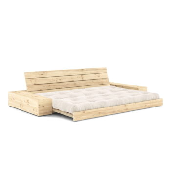 Biela menčestrová rozkladacia pohovka 244 cm Base – Karup Design - Image 4