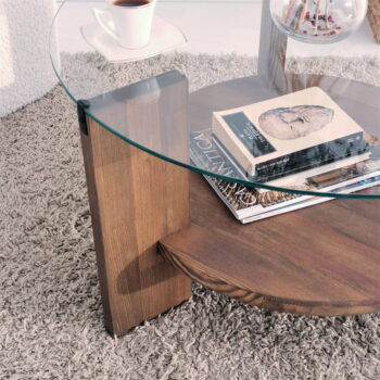 Hnedý okrúhly konferenčný stolík ø 75 cm Mondo - Neostill - Image 4