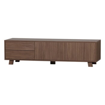 TV stolík v dekore orecha v prírodnej farbe 160x42 cm Seppe – WOOOD – Obrázok 3