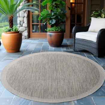 Sivý okrúhly vonkajší koberec ø 160 cm Giza – Ayyildiz Carpets - Image 2