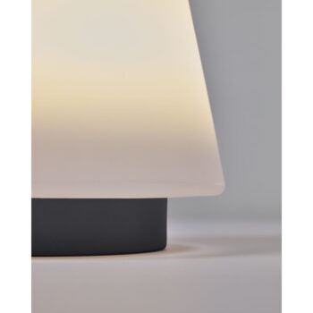Biela plastová LED stmievateľná stolová lampa (výška 24 cm) Udiya – Kave Home - Image 5