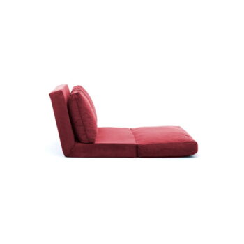 Vínová rozkladacia pohovka 120 cm Taida – Balcab Home - Image 3