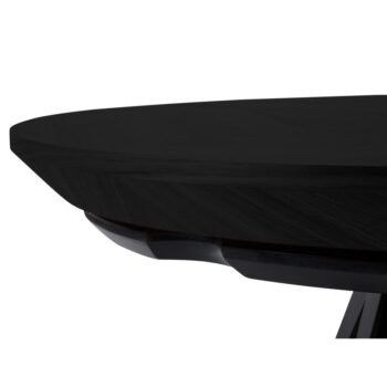 Čierny rozkladací stôl z dubového dreva Windsor & Co Sofas Magnus, ø 120 cm – Obrázok 9