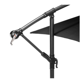Čierny slnečník bez podstavca Bonami Essentials Happy Sun, ø 300 cm - Image 4