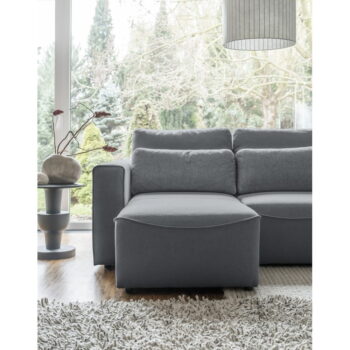 Sivá rozkladacia rohová pohovka (do "U") Homely Tommy – Miuform - Image 2