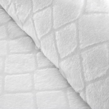 Biele obliečky na dvojlôžko z mikroplyšu 200x200 cm Cosy Diamond - Catherine Lansfield – Obrázok 4