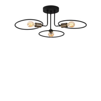 Čierne stropné svietidlo Circle – Opviq lights - Image 2