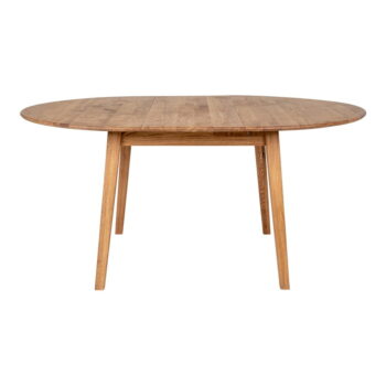 Okrúhly rozkladací jedálenský stôl z dubového dreva ø 118 cm Metz – House Nordic - Image 2