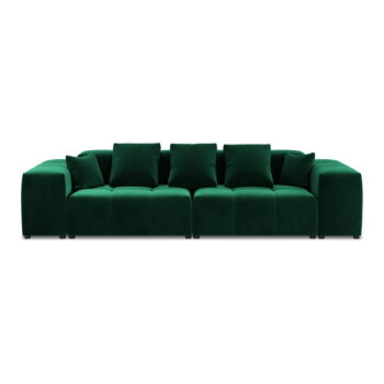 Zelená zamatová pohovka 320 cm Rome Velvet - Cosmopolitan Design