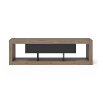 Hnedo-čierny TV stolík v dekore orecha 175x52 cm Nara – TemaHome – Obrázok 3