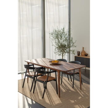 Jedálenský stôl z orechového dreva 90x200 cm Fawn – Gazzda - Image 10